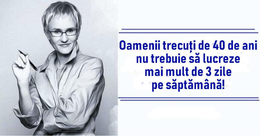 Savanții afirmă că oamenii trecuți de 40 de ani, nu trebuie să lucreze mai mult de 3 zile pe săptămână!