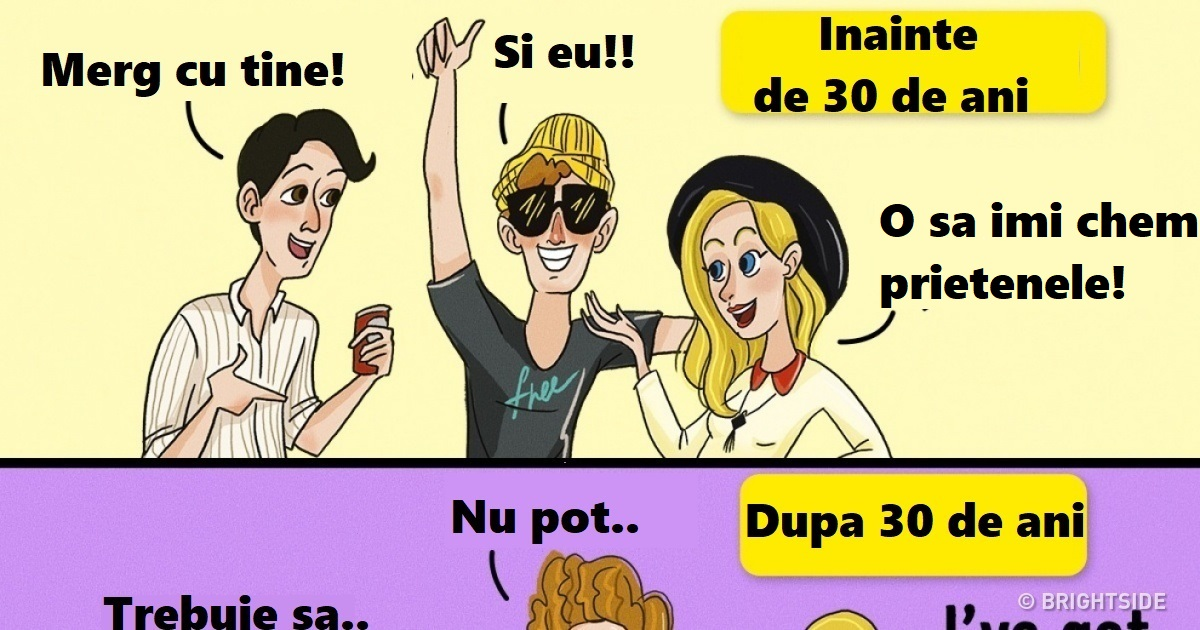 12 ilustrații care surprind perfect modul în care se schimbă viața atunci când creștem