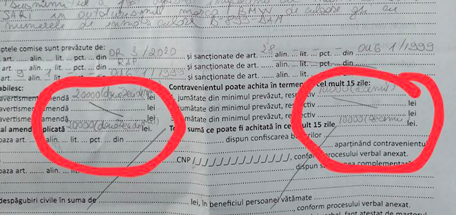 Amendă fantastică pentru lipsa Declarației: 200 milioane lei vechi